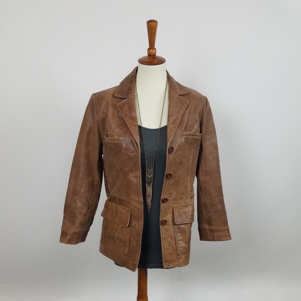 Mossimo leather blazer